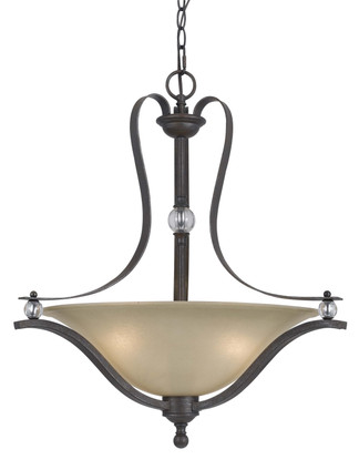 Cal Lighting - FX-3530/1P - Three Light Pendant - Riverton - Dark Bronze