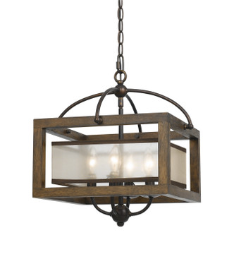 Cal Lighting - FX-3536/1C - Four Light Pendant - Semi flush - Dark Bronze