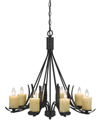 Cal Lighting - FX-3561/8 - Eight Light Chandelier - MORELIA - Black Smith