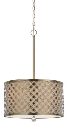 Cal Lighting - FX-3596-1P - Three Light Pendant - MYRTLE - Antiqued Brass