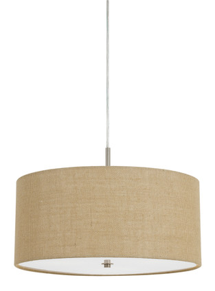 Cal Lighting - FX-3627-1P - Three Light Pendant - Addison - Burlap