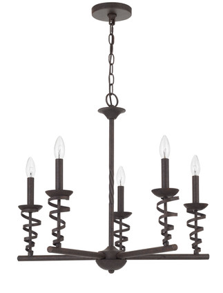 Cal Lighting - FX-3746-5 - Five Light Chandelier - Forbach - Texture black