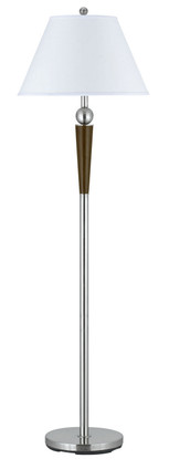 Cal Lighting - LA-8005FL-1BS - One Light Floor Lamp - Hotel - Brushed Steel/Espresso