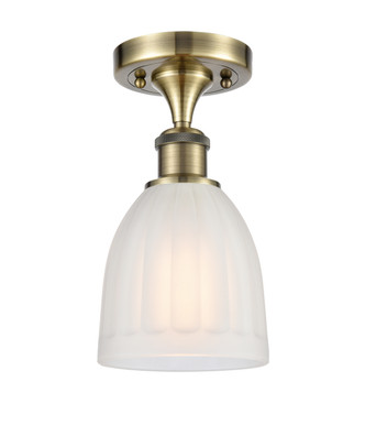 manufacturer_finish:Antique Brass|manufacturer_glass:White Brookfield|light_output:220.00lm|color_temperature:2200K|cri:99