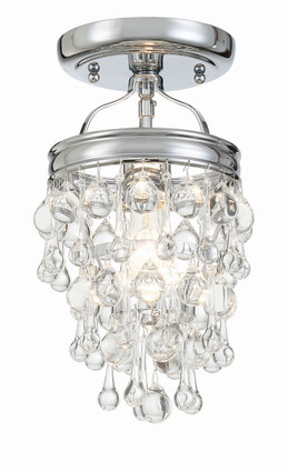 Crystorama - 131-CH_CEILING - One Light Semi Flush Mount - Calypso - Polished Chrome