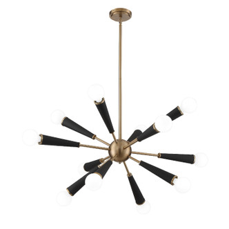 Zodiac 12 Light Chandelier (3812-AG)