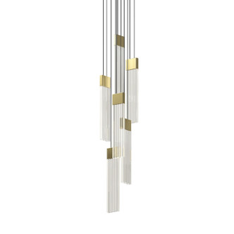 Sonneman - 3095.14 - LED Pendant - V Panels - Brass Sonneman - 3095.14 - LED Pendant - V Panels - Brass