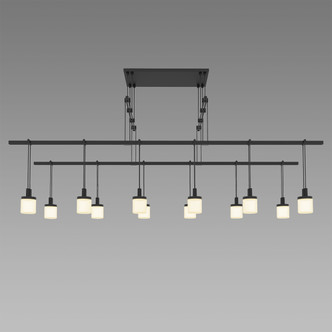 Sonneman - S1G48K-JR180606-RP06 - 12 Light Pendant - Suspenders - Satin Black
