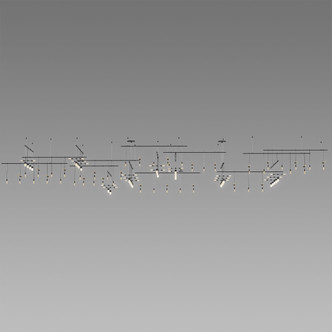 Sonneman - SLS0002-SC02 - 35 Light Pendant - Suspenders - Satin Black