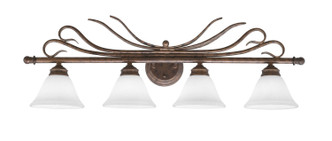 Toltec Lighting - 104-BRZ-311 - Four Light Bathroom Lighting - Swan - Bronze