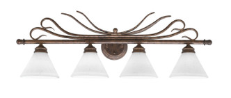 Toltec Lighting - 104-BRZ-312 - Four Light Bath Bar - Swan - Bronze