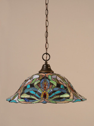 Toltec Lighting - 10-DG-990 - One Light Pendant - Any - Dark Granite