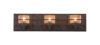 Toltec Lighting - 1103-DG - Three Light Bath Bar - Sky Loft - Dark Granite