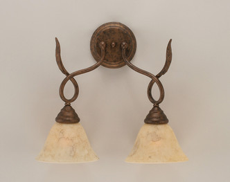 Toltec Lighting - 110-BRZ-508 - Two Light Wall Sconce - Leaf - Bronze