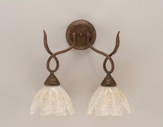 Toltec Lighting - 110-BRZ-755 - Two Light Wall Sconce - Leaf - Bronze