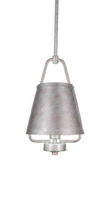 Toltec Lighting - 1125-AS - One Light Mini Pendant - Sonora - Aged Silver