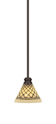 Toltec Lighting - 1151-ES-7185 - One Light Mini Pendant - Edge - Espresso