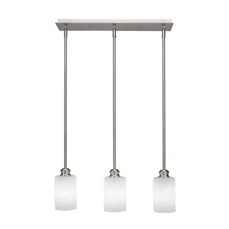 Toltec Lighting - 1153-BN-310 - Three Light Linear Pendalier - Edge - Brushed Nickel