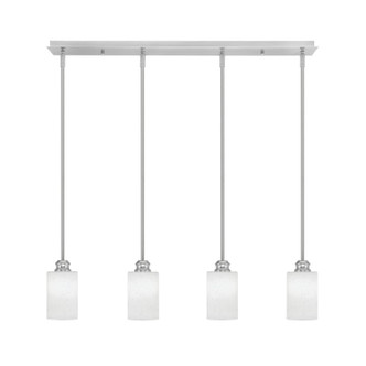 Toltec Lighting - 1156-BN-310 - Four Light Mini Pendant - Edge - Brushed Nickel