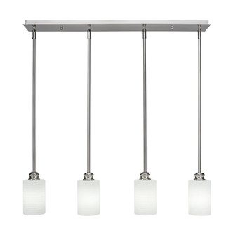 Toltec Lighting - 1156-BN-4061 - Four Light Mini Pendant - Edge - Brushed Nickel