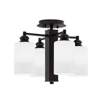 Toltec Lighting - 1157-ES-310 - Four Light Semi-Flush Mount - Edge - Espresso