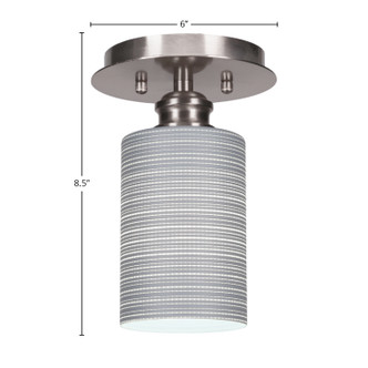 Edge One Light Semi-Flush Mount (1160-BN-4062)