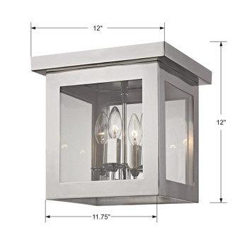 Hurley Four Light Flush Mount (6050-PN)