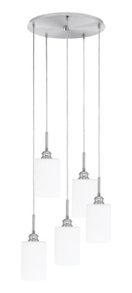 Toltec Lighting - 1175-BN-310 - Five Light Mini Pendant - Edge - Brushed Nickel