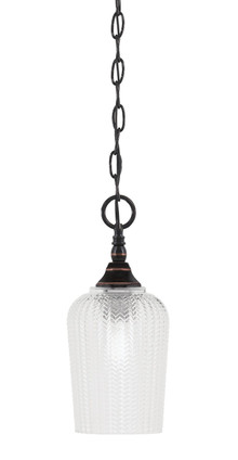 Toltec Lighting - 11-BC-4250 - One Light Mini Pendant - Chain - Black Copper