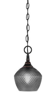 Toltec Lighting - 11-BC-4622 - One Light Mini Pendant - Chain - Black Copper