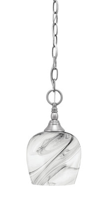 Toltec Lighting - 11-BN-4819 - One Light Mini Pendant - Chain - Brushed Nickel