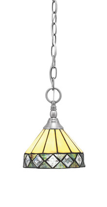 Toltec Lighting - 11-BN-9405 - One Light Mini Pendant - Chain - Brushed Nickel