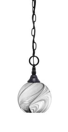 Toltec Lighting - 11-MB-4109 - One Light Mini Pendant - Chain - Matte Black