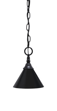 Toltec Lighting - 11-MB-421-MB - One Light Mini Pendant - Chain - Matte Black