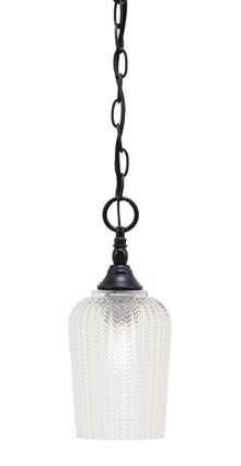 Toltec Lighting - 11-MB-4250 - One Light Mini Pendant - Chain - Matte Black
