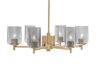 Toltec Lighting - 1206-NAB-542 - Six Light Chandelier - Franklin - New Age Brass