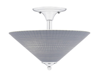 Toltec Lighting - 121-CH-4012 - Two Light Semi-Flush Mount - Semi-Flushes - Chrome