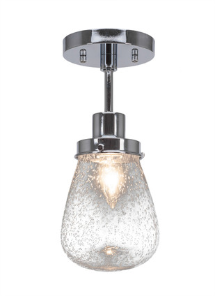 Toltec Lighting - 1237-CH-471 - One Light Semi-Flush Mount - Meridian - Chrome