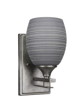 Toltec Lighting - 131-AS-4022 - One Light Wall Sconce - Uptowne - Aged Silver