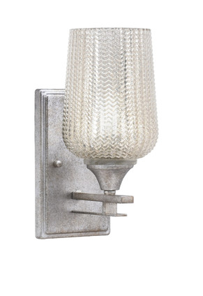 Toltec Lighting - 131-AS-4253 - One Light Wall Sconce - Uptowne - Aged Silver