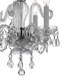 Traditional Crystal Three Light Mini Chandelier (5044-CH-CL-MWP)