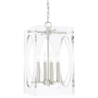 Crystorama - 8874-PN - Four Light Chandelier - Drake - Polished Nickel