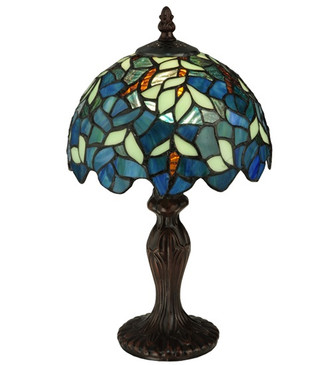 Meyda Tiffany - 124812 - Mini Lamp - Nightfall Wisteria - Mahogany Bronze Meyda Tiffany - 124812 - Mini Lamp - Nightfall Wisteria - Mahogany Bronze