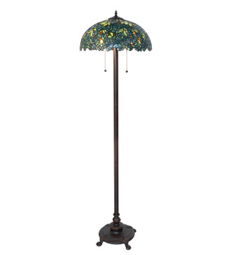 Meyda Tiffany - 124814 - Floor Lamp - Nightfall Wisteria - Mahogany Bronze Meyda Tiffany - 124814 - Floor Lamp - Nightfall Wisteria - Mahogany Bronze