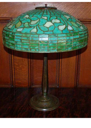 Meyda Tiffany - 129287 - Three Light Table Lamp - Authentic Tiffany - Circa