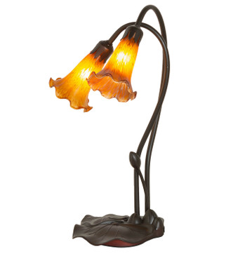Amber Two Light Accent Lamp (12980)