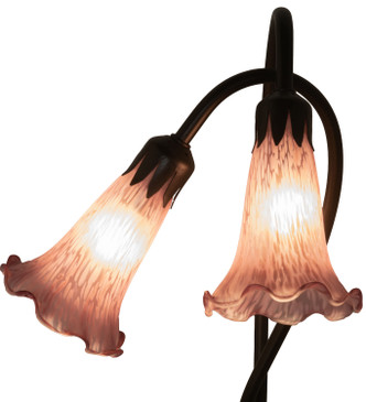 Lavender Pond Lily Two Light Accent Lamp (13209)