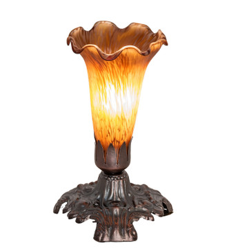 Amber Pond Lily One Light Accent Lamp (13359)