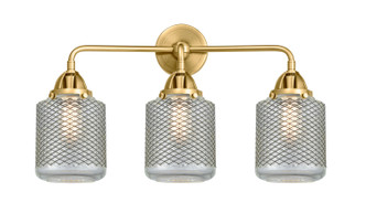 Innovations - 288-3W-SG-G262 - Three Light Bath Vanity - Nouveau 2 - Satin Gold