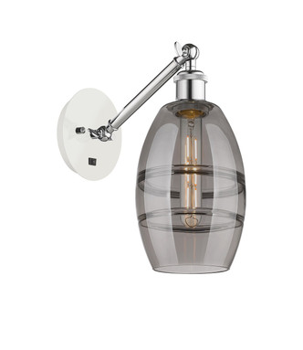 Innovations - 317-1W-WPC-G557-6SM - One Light Wall Sconce - Ballston - White Polished Chrome